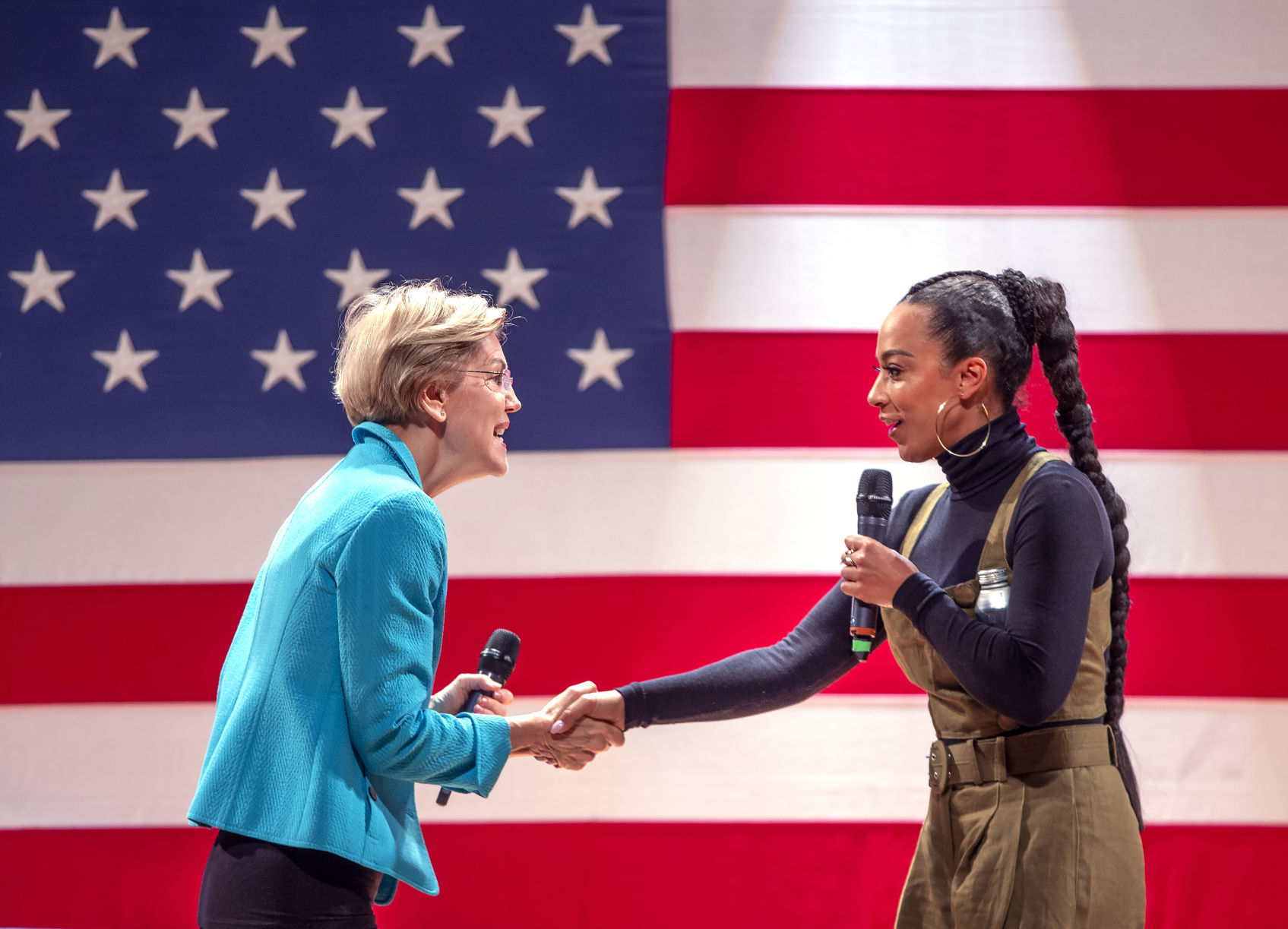 Democratic candidate Elizabeth Warren at NC A&T
